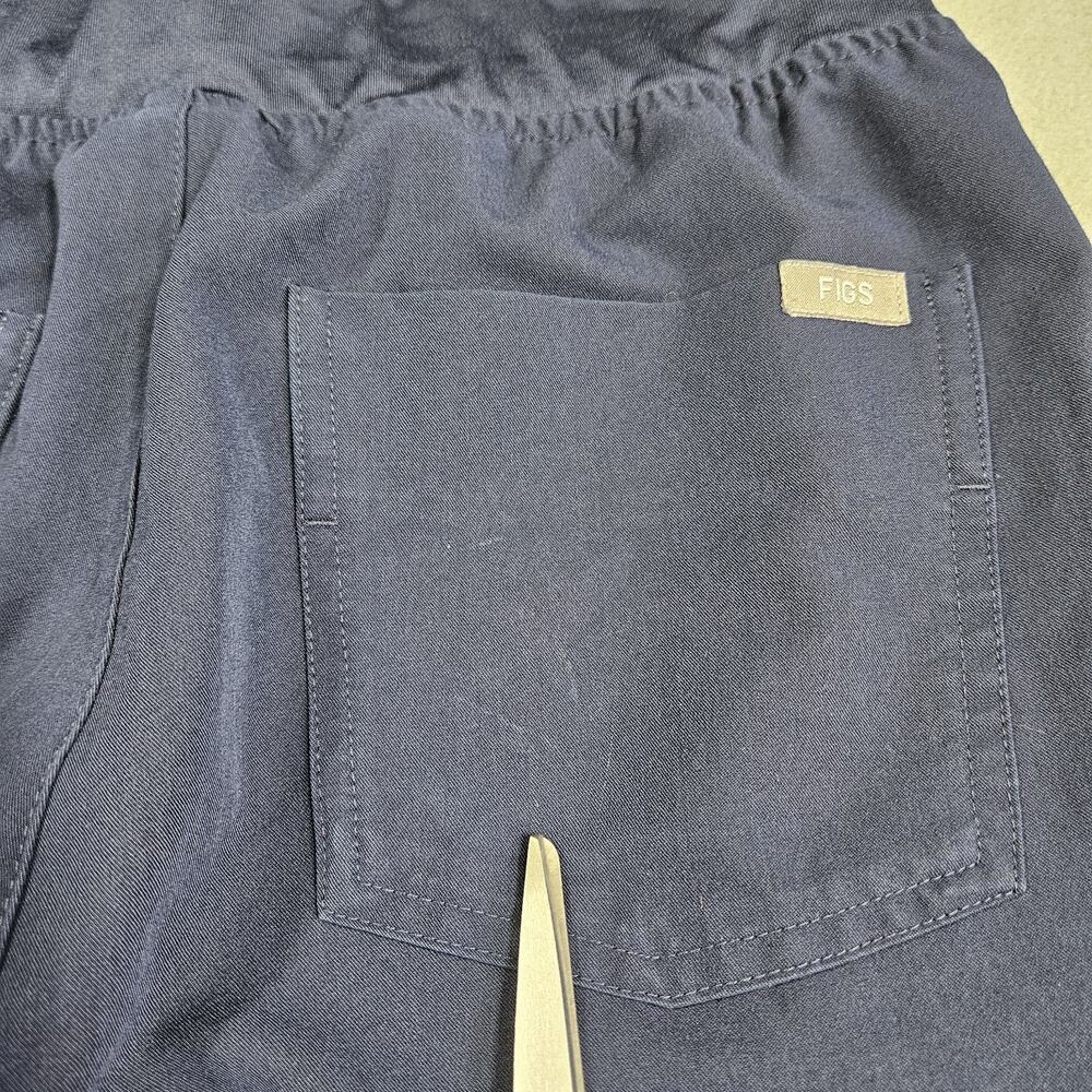 Figs Scrub Pants Women Small Tall Blue High Waist Zamora Jogger Pull On Pockets - Picture 9 of 14